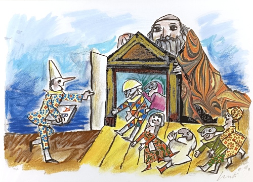 Emanuele Luzzati - Pinocchio al Teatro dei Burattini
